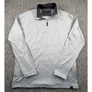 5.11 Tactical Quarter Zip Pullover Mens Large Gray Grid Fleece Long Sleeve Top